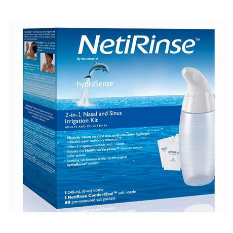 HydraSense NetiRinse 2-in-1 Nasal and Sinus Irrigation Kit