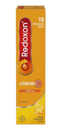 Redoxon Vitamin C 1000 mg Effervescent Tablets - 15 orange effervescent tablets