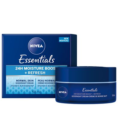 Nivea Essentials 24H Moisture Boost + Refresh Goodnight Cream - 50 ml