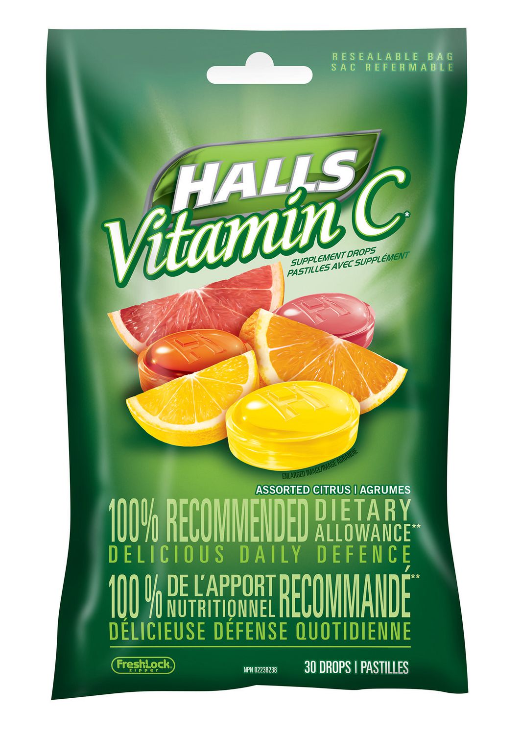 Halls Vitamin C Supplement Drops - 30 drops