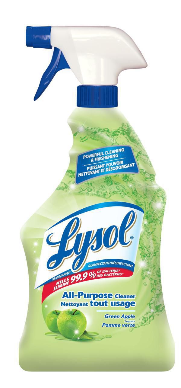 Lysol Disinfectant, All-Purpose Cleaner, Green Apple Fragrance - 650 mL 