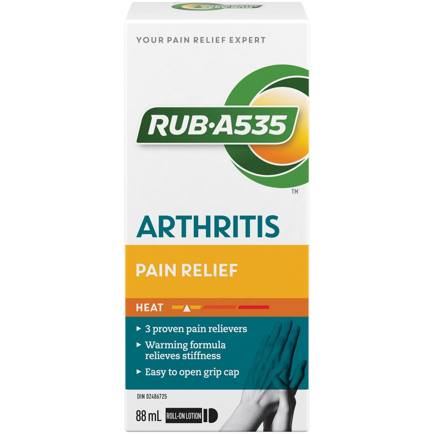 RUB A535 Arthritis Pain Relief Roll-On Lotion - 88 ml