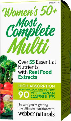 Webber Naturals Women's 50+ Most Complete Multi - 90 capsules