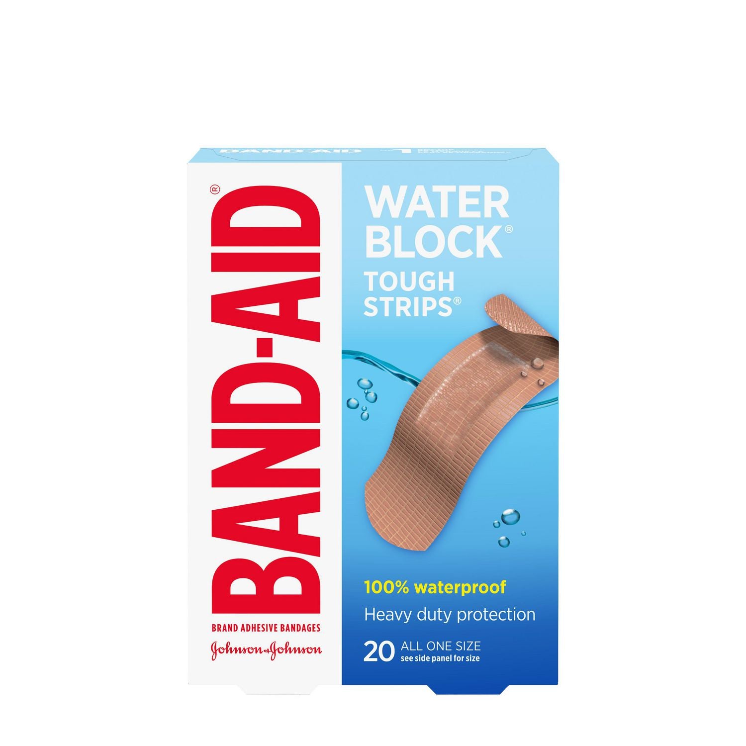 Band-Aid Water Block, All One Size Adhesive Bandages - 20 bandages