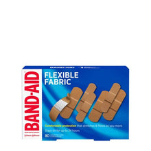 Load image into Gallery viewer, Band-Aid Flexible Fabric Adhesive Bandages - 80 assorted sizes
