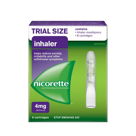 Nicorette Nicotine Inhaler Refills - 4 mg x 6 cartridges