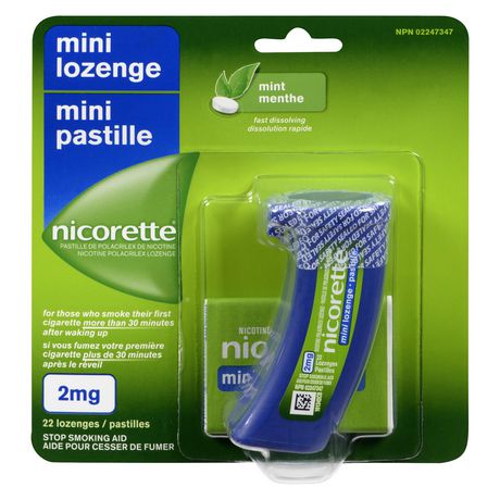 Nicorette Mini Lozenges, Mint - 2 mg x 22 lozenges