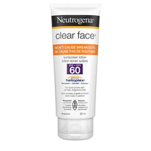 Load image into Gallery viewer, Neutrogena Clear Face Sunscreen Lotion With Helioplex, For Acne-Prone Skin, SPF 60 - 88 mL 

