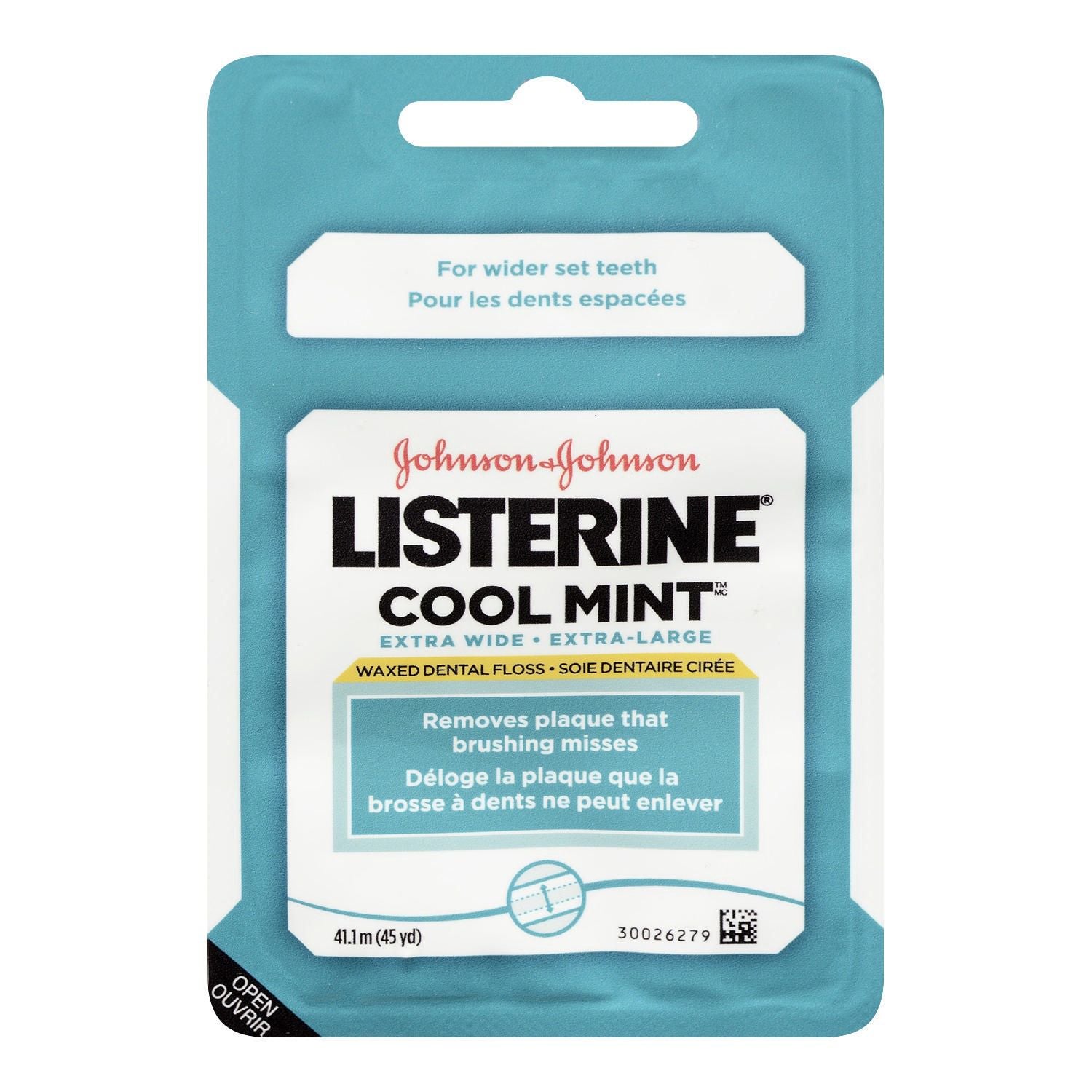 Listerine Cool Mint Extra Wide Waxed Dental Floss - 41.1 m