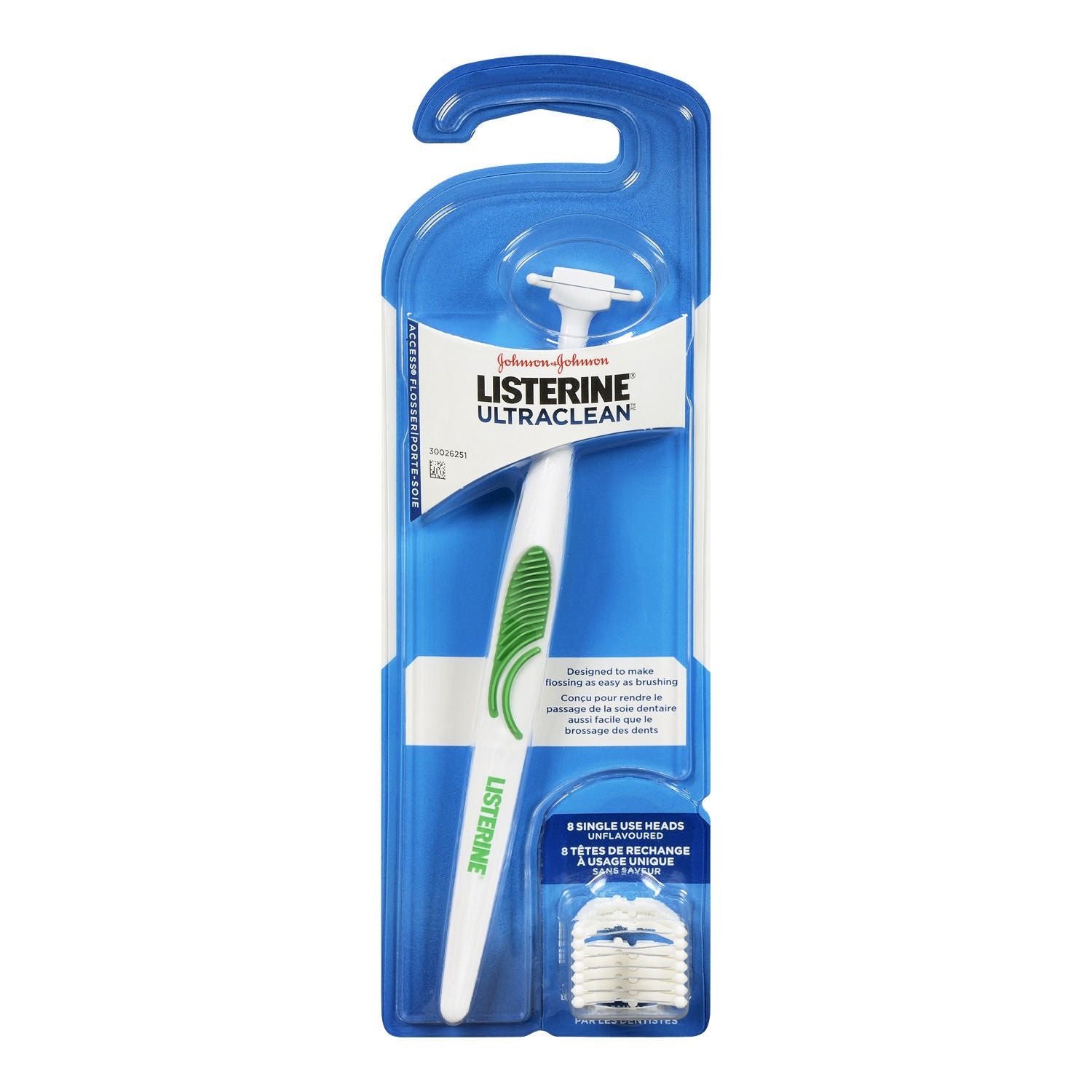 Listerine Ultraclean Flosser - 1 unit, 8 refills