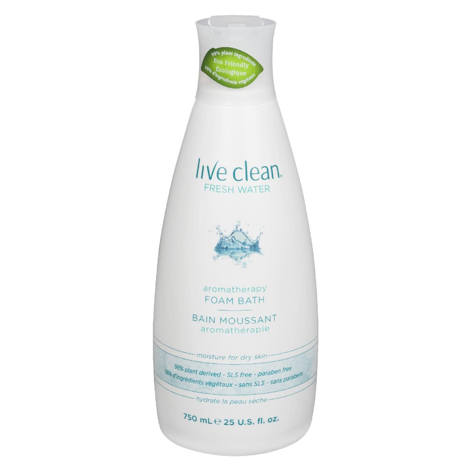 Live Clean Fresh Water Aromatherapy Foam Bath - 750 ml