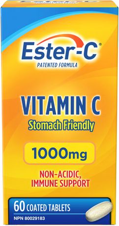 Ester-C Vitamin C 1000 mg Stomach Friendly - 60 coated tablets