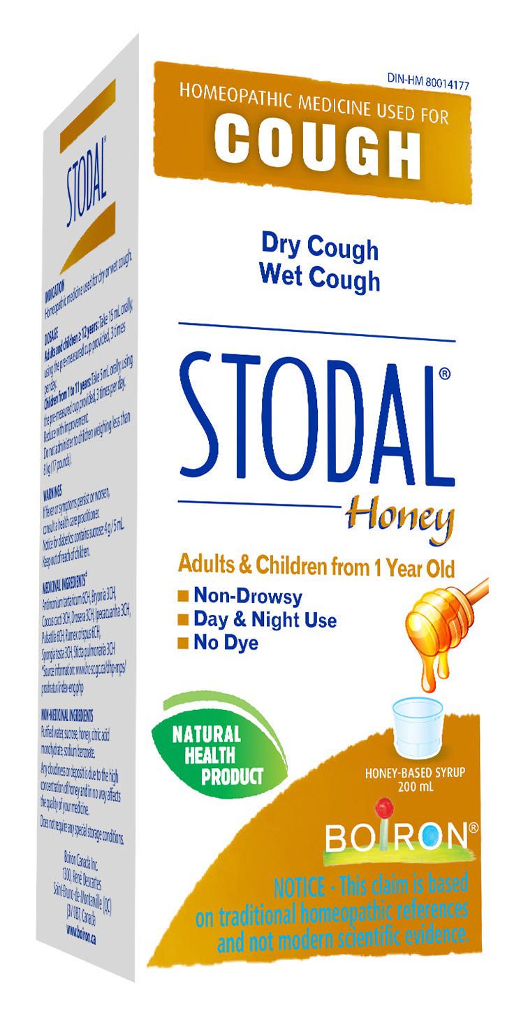 Stodal Cough Syrup, Honey-Based Syrup - 200 ml