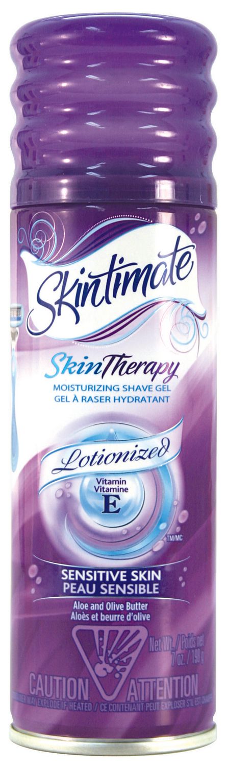 Skintimate Skin Therapy Womens Shave Gel, Sensitive Skin, Aloe & Olive Butter - 198 g