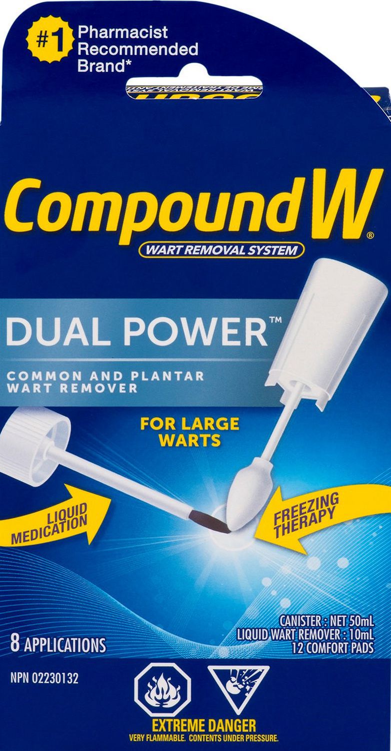 Compound W Dual Power Wart Removal System - 8 applications