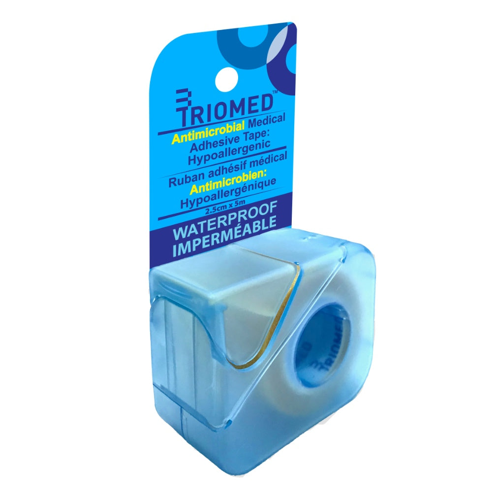 Triomed Antimicrobiral Medical Adhesive Tape, Hypoallergenic (2.5cm x 5m)