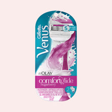 Load image into Gallery viewer, Gillette Venus ComfortGlide Women&#39;s Razor, Sugarberry- 1 razor, 2 cartridges
