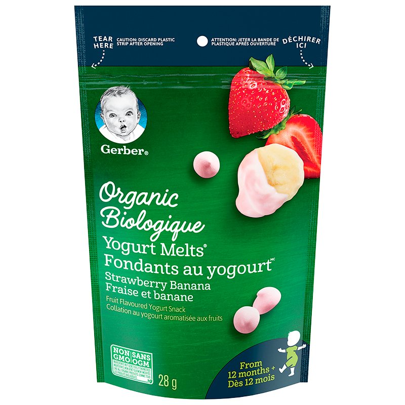 Gerber Organic Yogurt Melts (from 12 months) Strawberry Banana