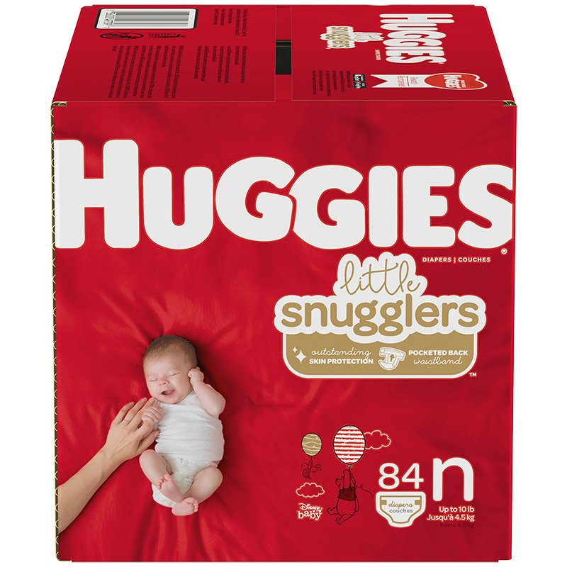 Huggies Little Snugglers Newborn - 84 diapers