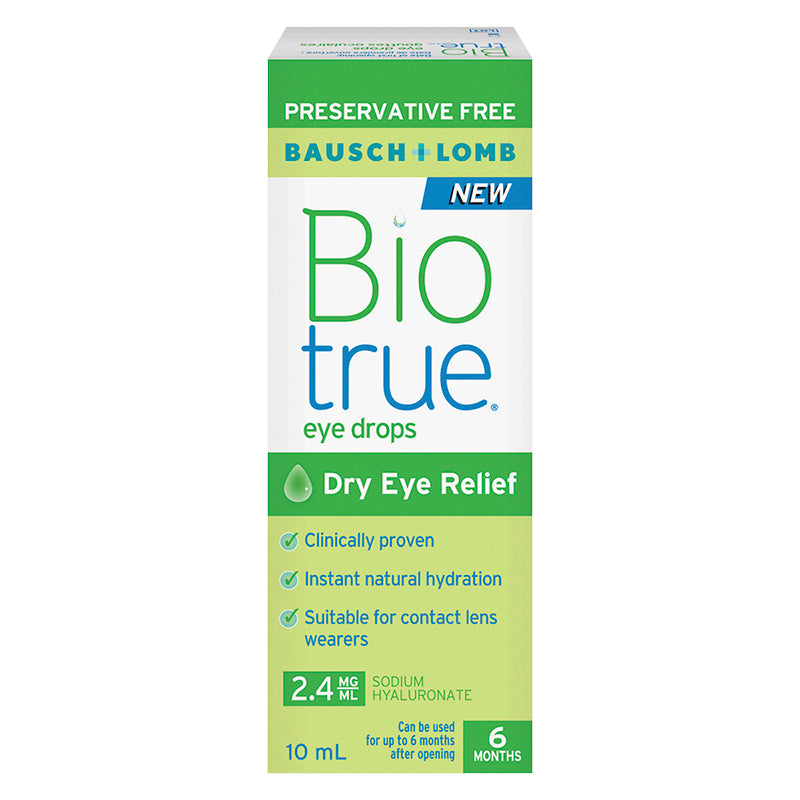 Biotrue Eye Drops, Dry Eye Relief - 2.4 mg/ml x 10 ml