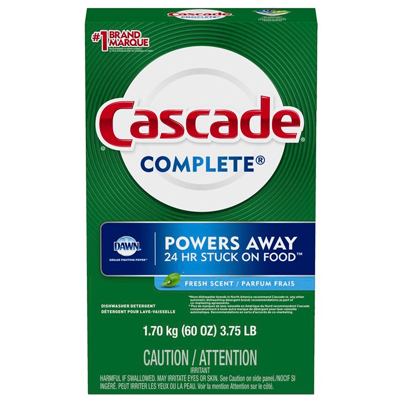 Cascade Complete Dishwashing Detergent, Fresh Scent - 1.7 kg