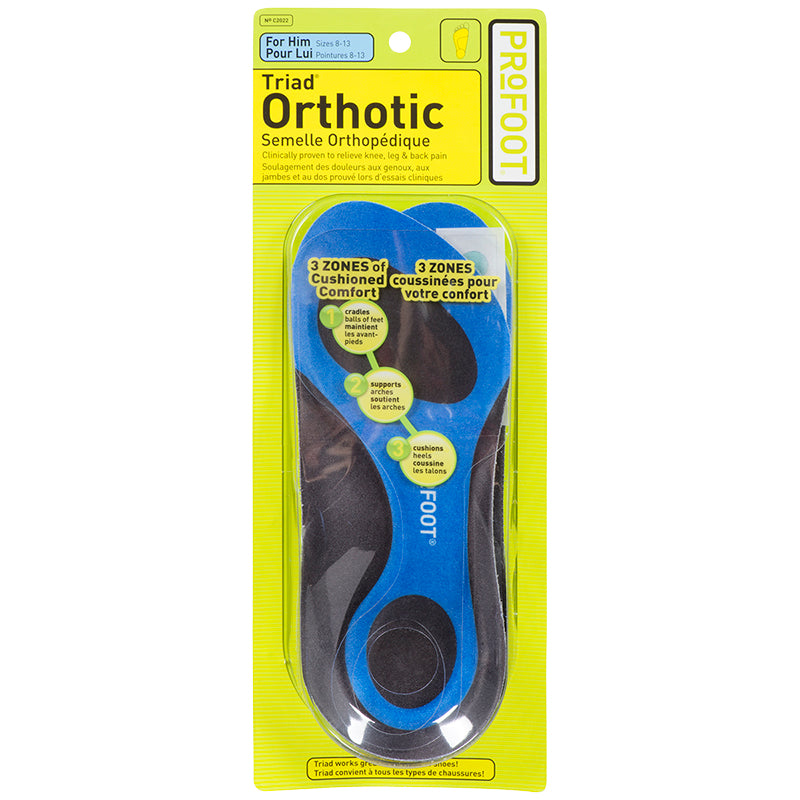 ProFoot Triad Orthotic Insoles for Men