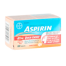 Load image into Gallery viewer, Aspirin Daily Low-Dose 81 mg tablets - 100 tablets
