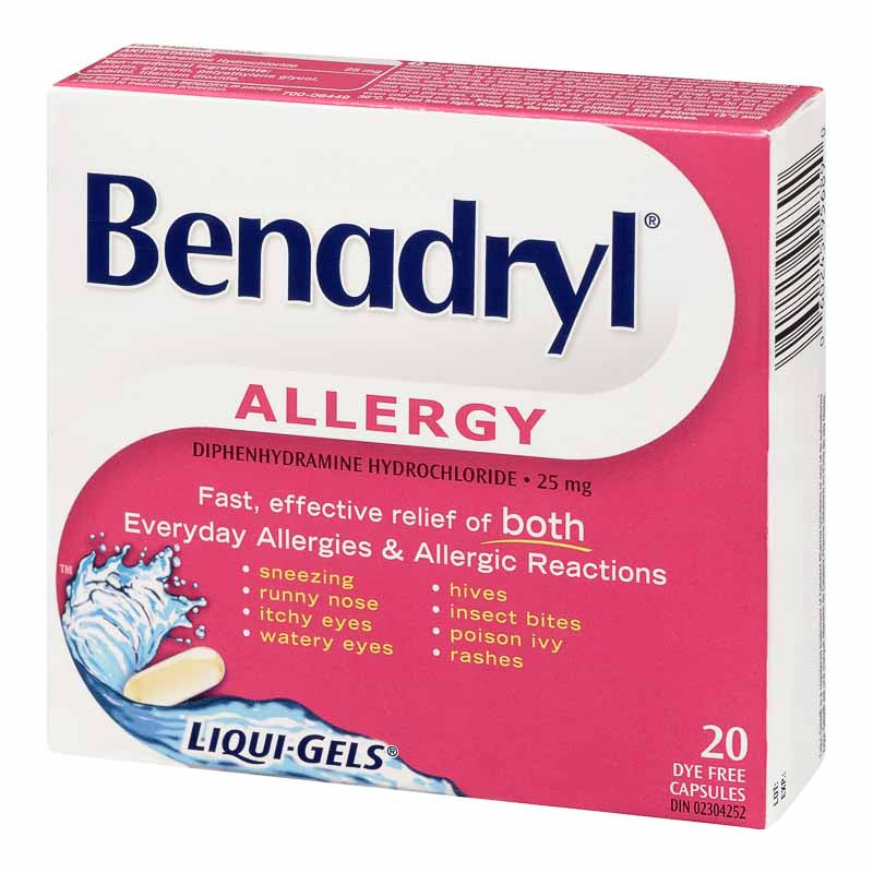 Benadryl Allergy Relief Liqui-Gels - 20 capsules