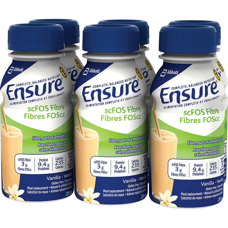 Ensure scFOS Fibre Meal Replacement, Vanilla - 5 x 235 ml