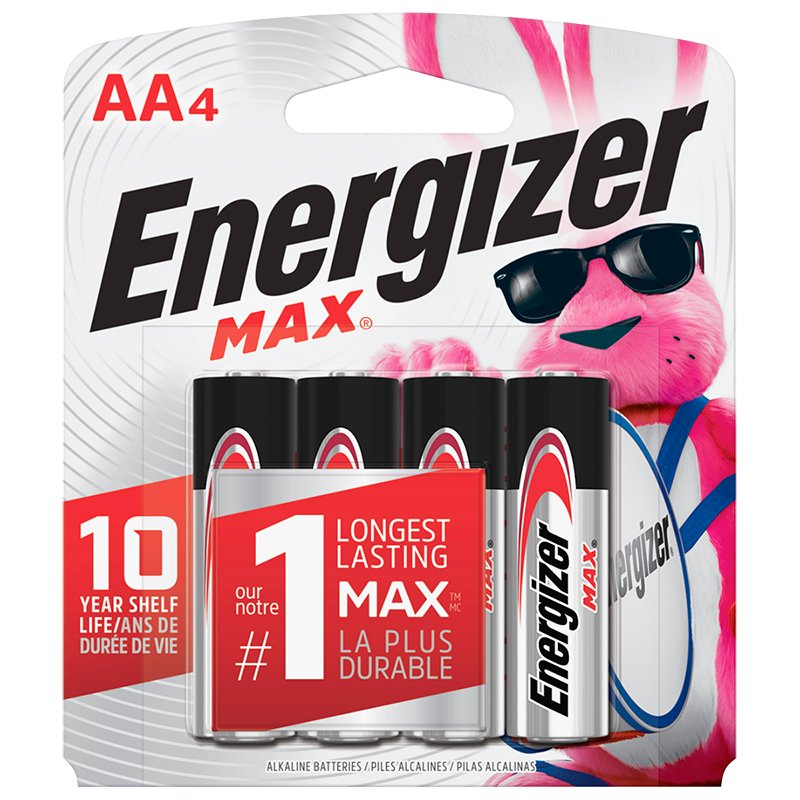 Energizer MAX AA Batteries - 4 pack