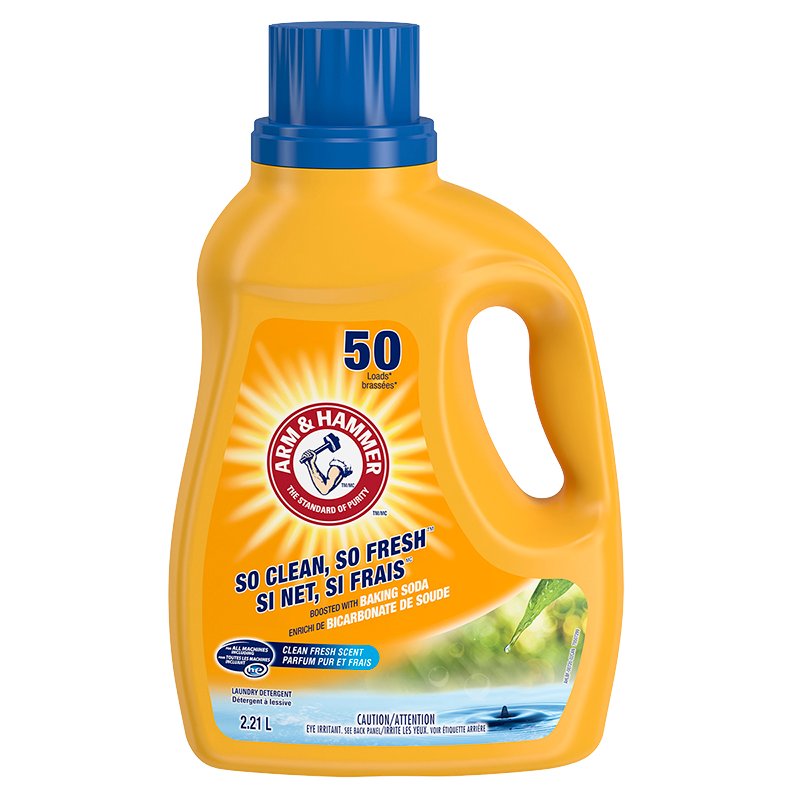 Arm & Hammer Clean Fresh Liquid Laundry Detergent, 50 Loads - 2.21 L