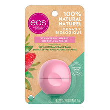 Load image into Gallery viewer, eos Organic Lip Balm, Strawberry Sorbet - 7 g
