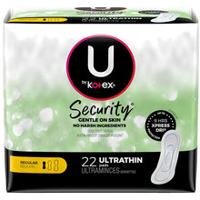 Load image into Gallery viewer, U by Kotex Security Ultra Thin Regular Pads - 22 pads
