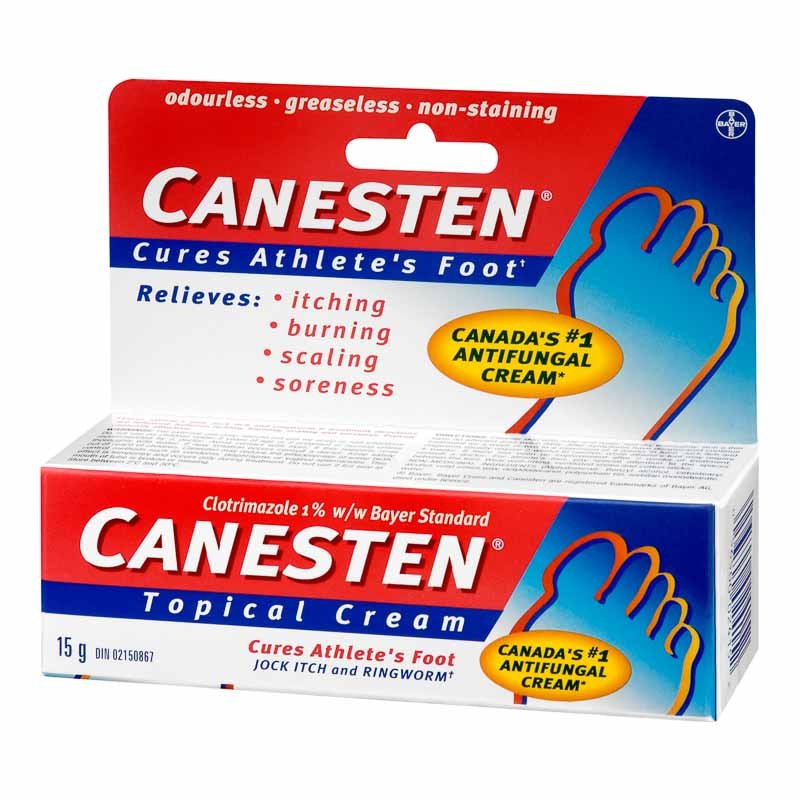 Canesten Topical Cream, Cures Athlete's Foot - 15 g