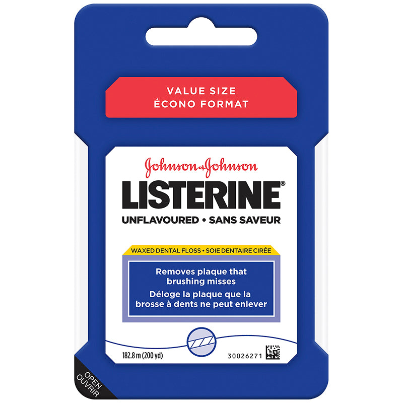 Listerine Floss, Unflavoured - 200 yards