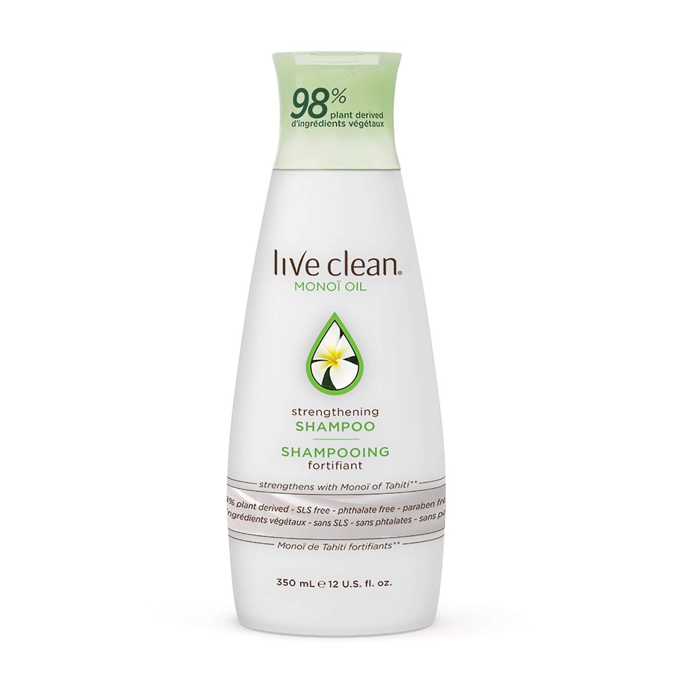 Live Clean Monoi Oil, Strengthening Shampoo 350 ml
