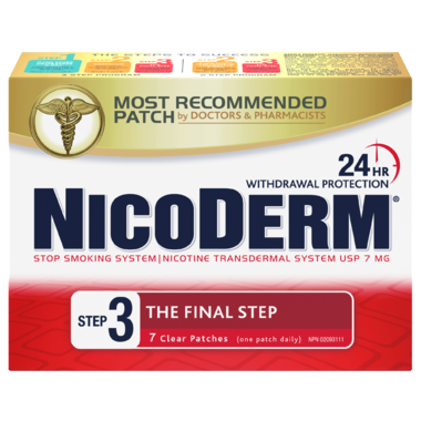 NicoDerm Step 3: The Final Step - 7 mg x 7 clear patches