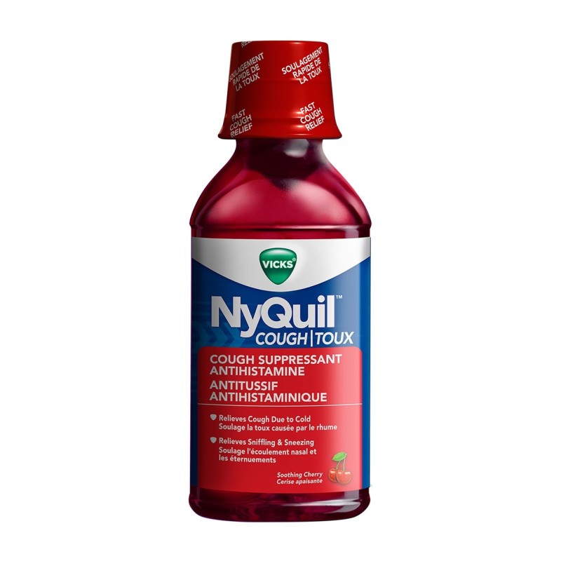 Vicks NyQuil Cough Suppressant, Cherry Flavour - 354 ml
