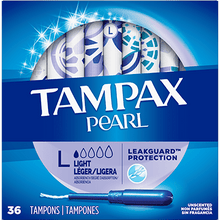 Load image into Gallery viewer, Tampax Pearl Light Absorbency Tampons - 36 tampons
