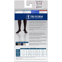 Load image into Gallery viewer, Truform Men&#39;s Knee High Socks, 15-20 mmHg, Extra Large, Navy - 1 pair
