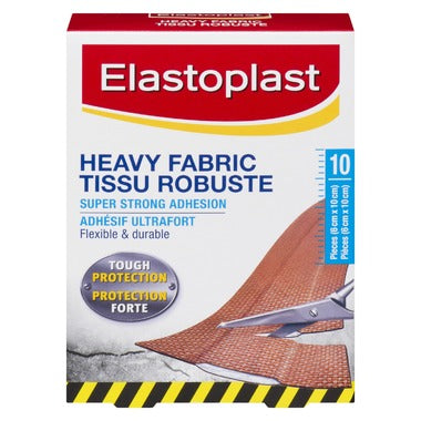 Elastoplast Heavy Fabric Bandages - 10 8cm x 10cm pieces