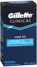 Load image into Gallery viewer, Gillette Clinical Clear Gel Antiperspirant, Cool Wave - 45 g
