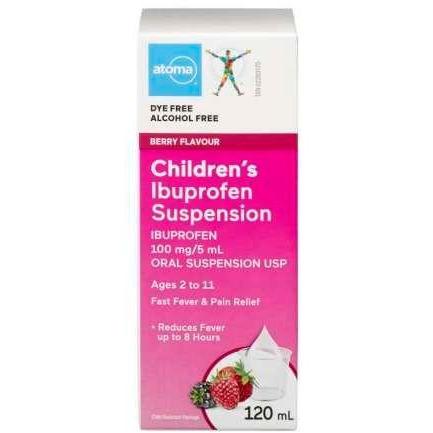 Atoma Children's Ibuprofen Suspension, Berry Flavour - 120ml