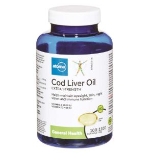 Atoma Cod Liver Oil Extra Strength 1100 mg - 100 capsules