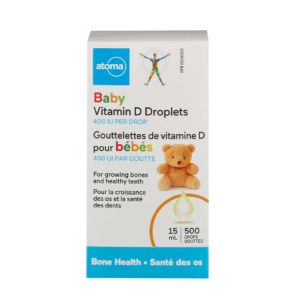 Atoma Baby Vitamin D Droplets, 400 IU per drop, 500 drops - 15 ml