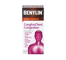 Load image into Gallery viewer, Benylin Extra Strength Cough &amp; Chest Congestion Syrup - 250 ml
