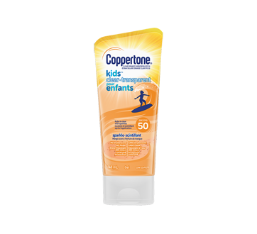 Coppertone Kids Clear Orange Sunscreen with Sparkles SPF 50 - 148 ml