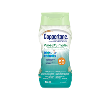 Coppertone Kids Pure & Simple Mineral Sunscreen Lotion SPF 50 - 177 ml