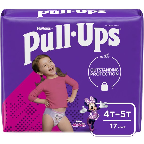 Huggies Pull-Ups for Girls, 4T-5T - 17 training pants