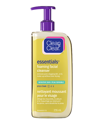 Clean & Clear Foaming Facial Cleanser for Sensitive Skin - 235 ml